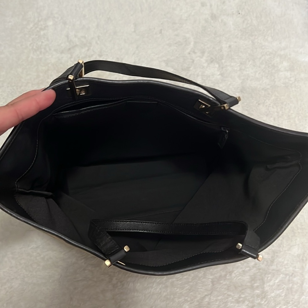 Authentic Gucci Brown and Black Monogram Tote Bag - Picture 3 of 12